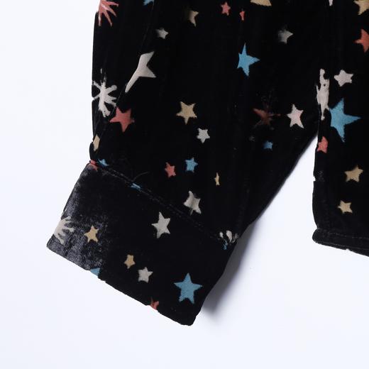 SDSA男装2026新款高贵轻奢时尚植绒彩色星星设计立领长袖衬衫百搭 商品图3