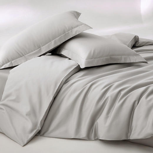 【特价】日式无印纯色全棉100支长绒棉贡缎套件良品纯色四件套床 商品图3