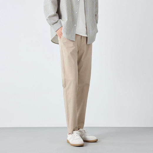 墨麦客男装高智通勤锥形休闲裤男2026春款半松紧腰男士裤子91545. 商品图3