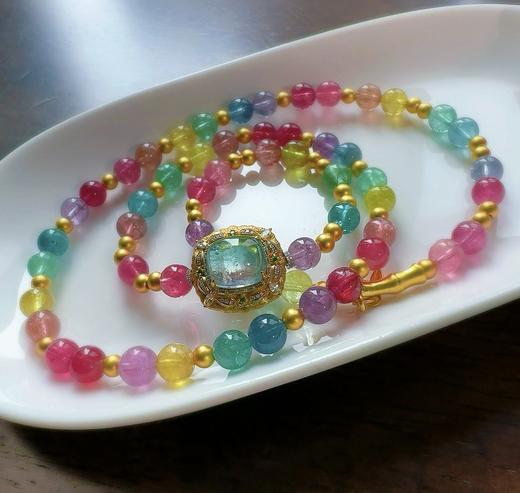 6.8mm碧玺手串 商品图7