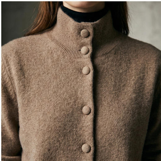 PALUOPO/PL半高领女开衫ET2F8322R//约重290g帕罗 商品图10