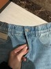 F030677复古水洗蓝松紧后腰设计宽松锥形牛仔裤 商品缩略图10