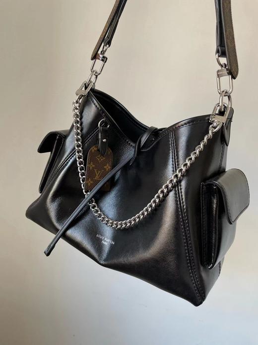 F030635黑色机车包大容量腋下单肩carryall黑武士包 商品图7