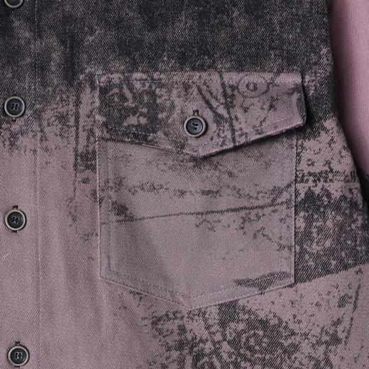 SDSA男装2026新款高贵轻奢设计师百搭撞色印花长袖衬衫百搭宽松 商品图2