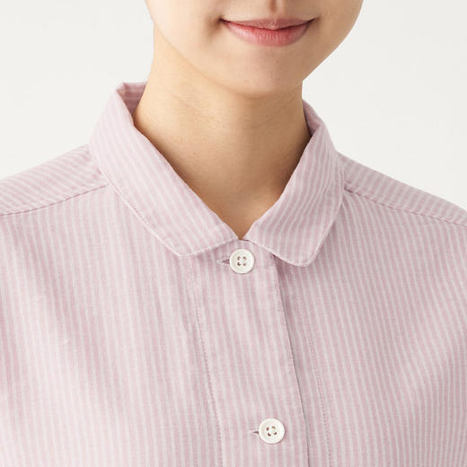 无印日式双层纱家居服良品全棉纯色家居服女款家居服睡衣套装简约 商品图2