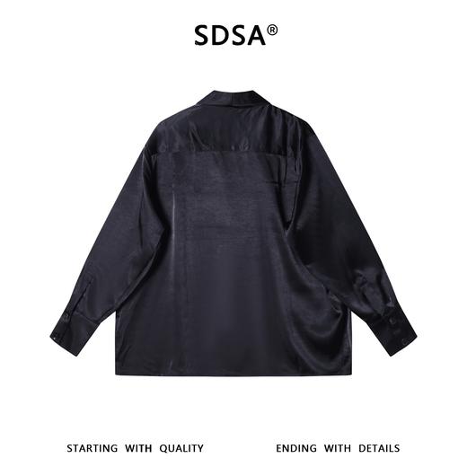 SDSA男装2026新款高贵轻奢韩版时尚简约垂坠感宽松长袖衬衫百搭 商品图4