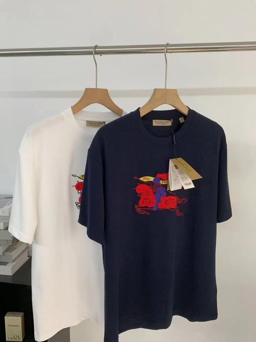 F030660早春新禧贺岁系列战马骑士刺绣T恤短袖 商品图1