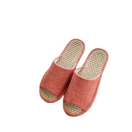 日式布艺拖鞋良品粗麻家居拖鞋春季男女情侣家用拖鞋防水静音拖鞋 商品图4