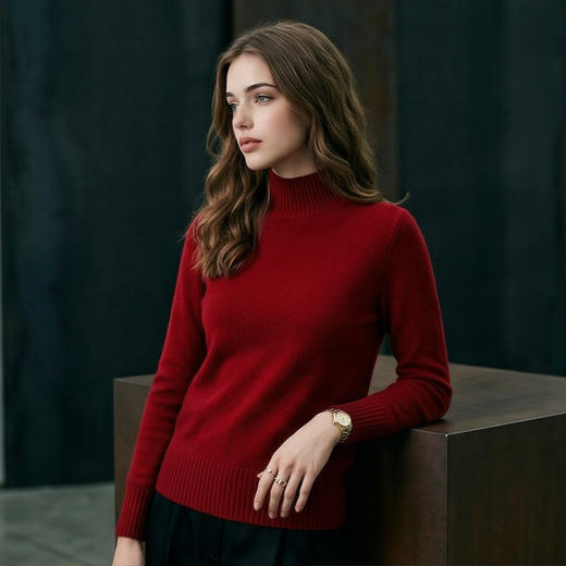 PALUOPO/PL高领女衫ET20185R-B/约重215g帕罗 商品图12