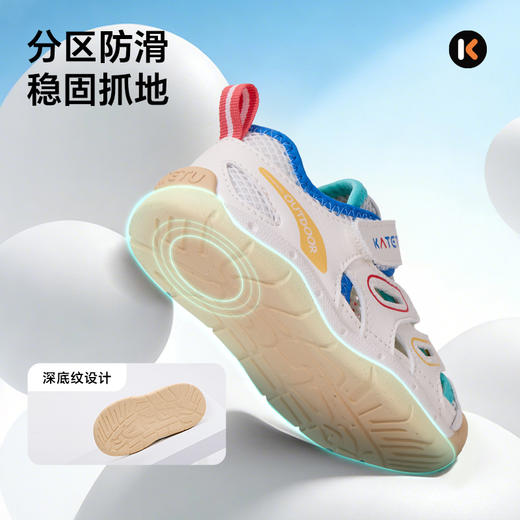 卡特兔宝宝学步鞋2026年夏季新品户外机能鞋防滑耐磨透气儿童凉鞋 商品图4