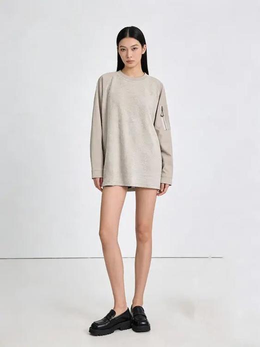 【软糯舒适 手感柔顺】户外拼接云朵绒运动卫衣（ELXM99-WY712） 商品图6