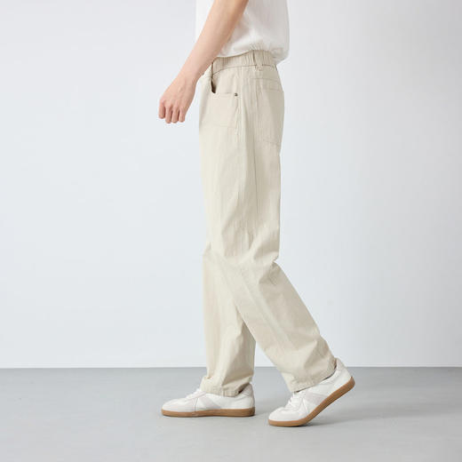 墨麦客男装高智通勤亚麻棉裤子男2026春季新款简约休闲裤男91561. 商品图3