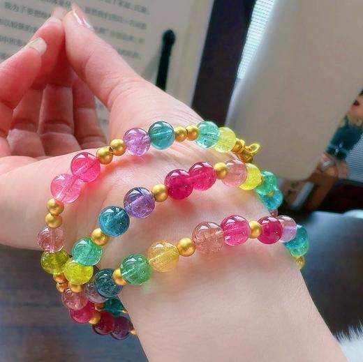 6.8mm碧玺手串 商品图0