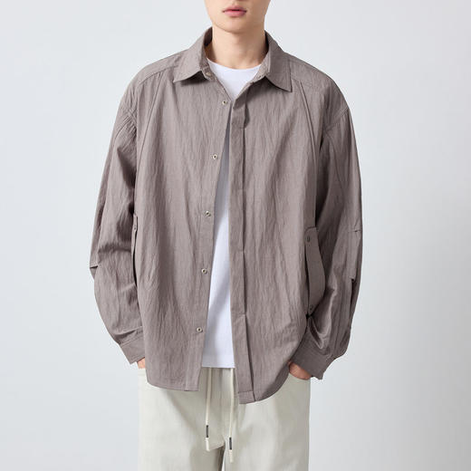 墨麦客男装美式休闲肌理夹克男2026春季新款结构拼接外套男81620. 商品图2