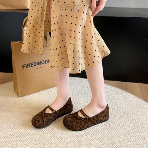 【64.9/双】包女棕色平底单鞋鞋全芭蕾舞博肯春款外穿复古奶奶鞋森系软底圆头聚★为爱严选 商品图2