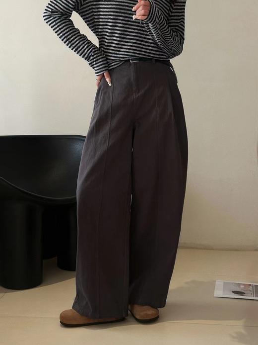 F030674春季新款简约舒适棉质杨桃裤春款直筒裤 商品图9