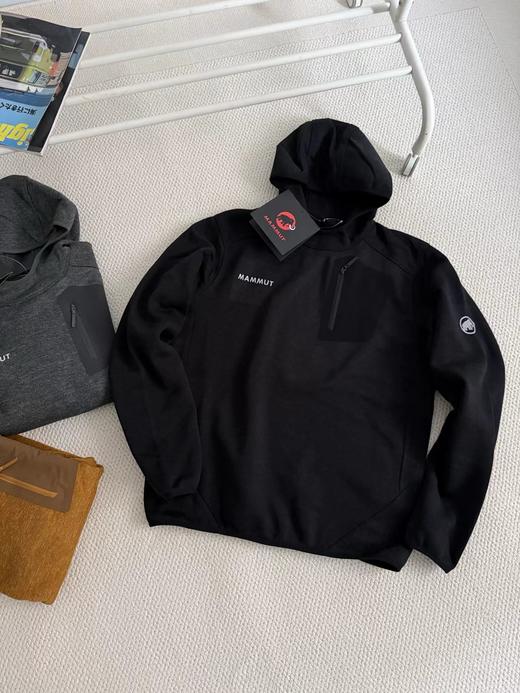 F030620连帽压胶口袋抓绒衣连帽夹克户外保暖外套 商品图4