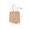 日式无印麻布袋良品便携购物袋本色麻布袋子纯色布包学生书袋书包 商品缩略图2