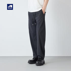 墨麦客男装高智通勤男士休闲裤2026春新款直筒松紧腰裤子男91566.