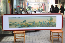 千里江山图瓷板画