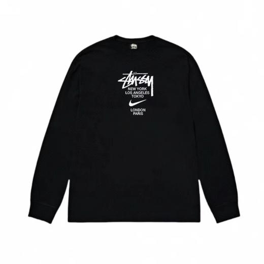 F030681联名款字母logo印花情侣圆领长袖T恤 商品图9