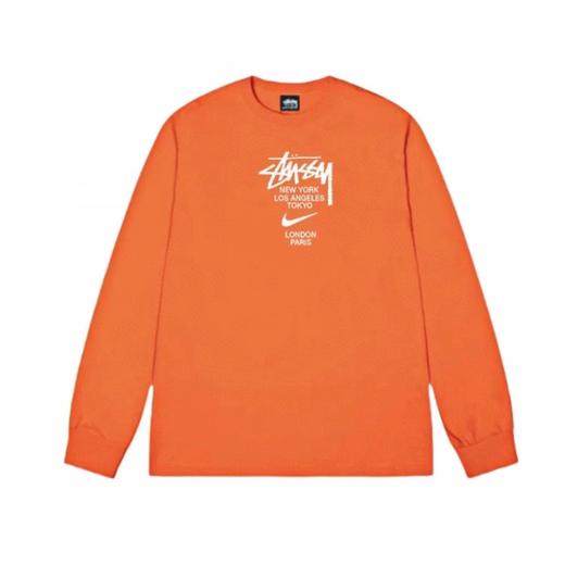 F030681联名款字母logo印花情侣圆领长袖T恤 商品图7