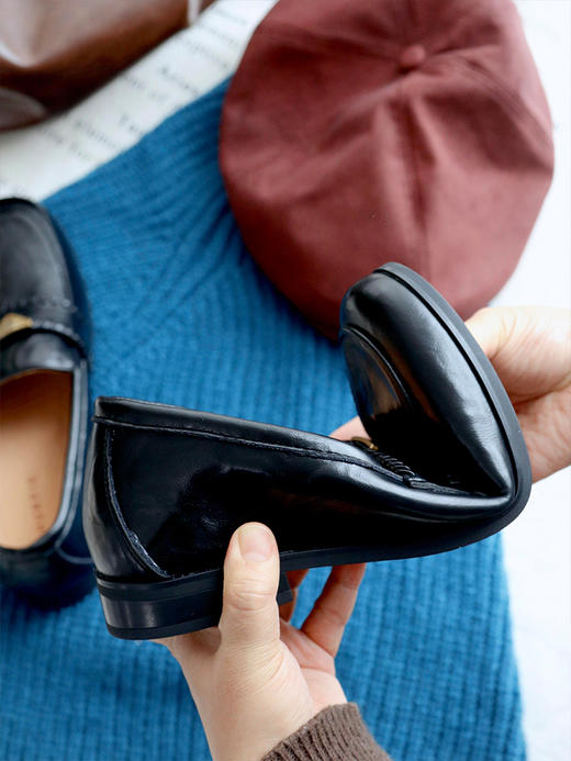 【部分尺码预售7-10天】【乐福鞋】 手抓牛皮面料+猪皮内里透气不闷汗  春天出门踏青穿它很出片 商品图2