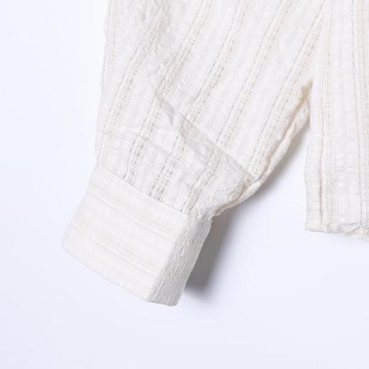 26CS25SDSA男装2026新款高贵轻奢简约时尚领口珠子花边翻领长袖衬衫百搭 商品图4