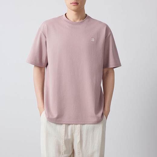 墨麦客男装210g重磅棉感短袖t恤男2026春新款透气体恤上衣75186. 商品图1