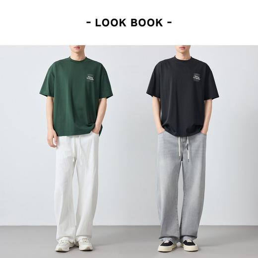 墨麦客城市运动时尚印花短袖t恤男2026夏款220g宽松男士T恤75230. 商品图4