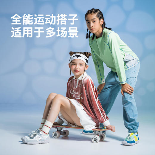 小蓝羊26春新款儿童户外赤足运动鞋中大童校园综合软底护足训练鞋网纱章鱼鞋 商品图2