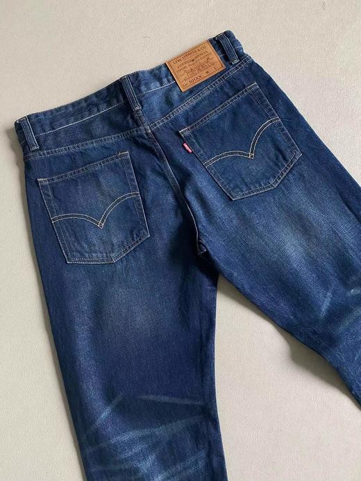 F030619男士基础款水洗做旧小直筒休闲牛仔裤 商品图12