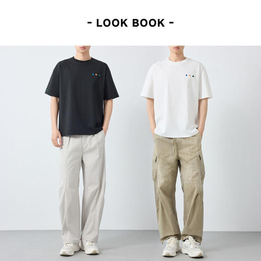 墨麦客男装美式休闲短袖t恤男2026春夏新款趣味刺绣男士T恤75190. 商品图4