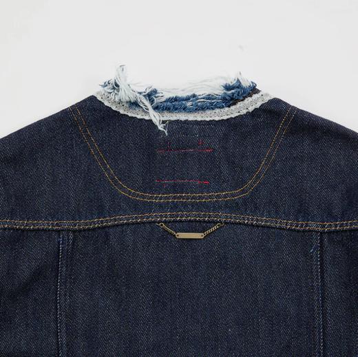 Meagratia 蕾丝带牛仔外套 商品图2