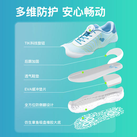 小蓝羊26春新款儿童户外赤足运动鞋中大童校园综合软底护足训练鞋图图跳绳鞋 商品图4