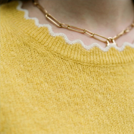 【咕咕同款】PALUOPO/PL短袖圆领女衫100%山羊绒ET23907R/约重143g帕罗 商品图9