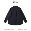 SDSA男装2026新款高贵轻奢极简风贴标长袖衬衫宽松高级感百搭衬衣 商品缩略图4