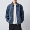 墨麦客男装美式休闲牛仔外套男2026春新款皮革拼接男士夹克81586. 商品缩略图2