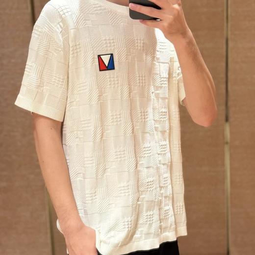 驴家25ss三色胶章格子针织短袖（DY） 商品图2