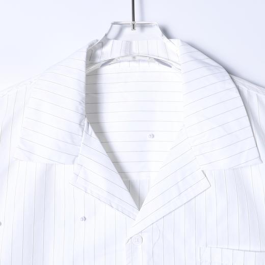 SDSA男装2026新款高贵轻奢简约细条纹长袖衬衫立体珠子装饰百搭 商品图1