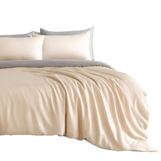 日式无印60S莱赛尔兰精天丝纯色四件套良品夏季天丝4件套天丝床品 商品图4