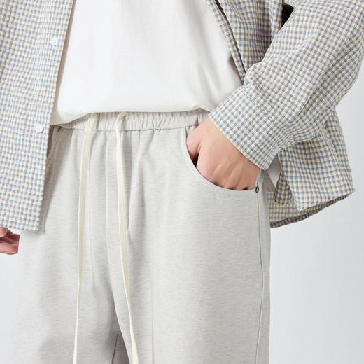 墨麦客男装高智通勤弹力休闲裤男2026春新款松紧腰男士裤子91550. 商品图1