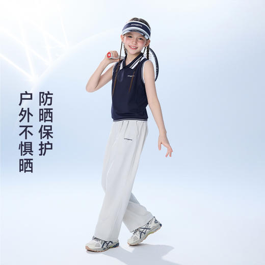 onmygame26夏新品【城市运动】女童裤子防晒凉感儿童透气运动长裤GQ1E120290 商品图1