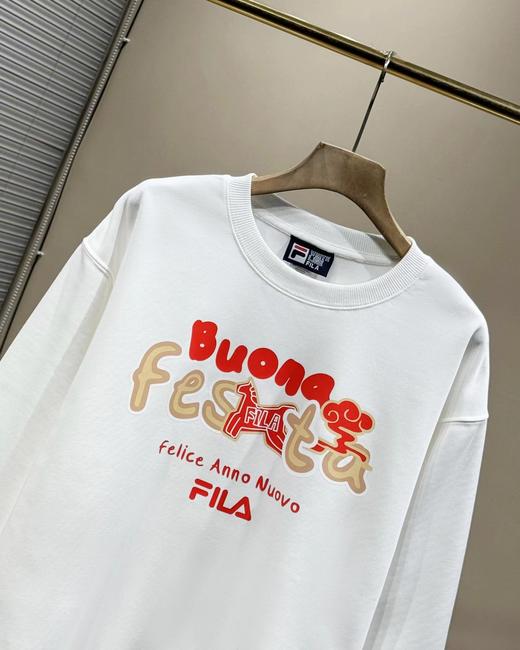 F0306125情侣套头卫衣精梳棉面料26春新年男女同款红色上衣 商品图14