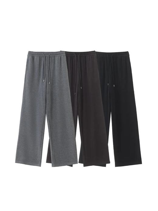 F030609棉花糖云端般柔软蚕丝羊绒空混纺女士阔腿裤 商品图0