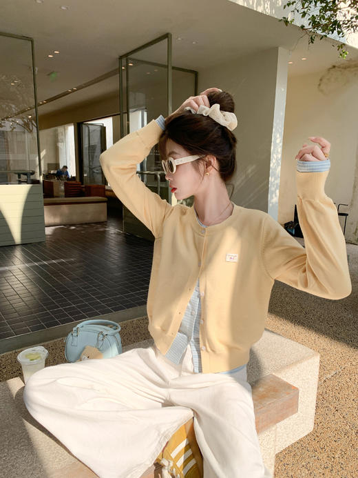 <曾小咸推荐>3.11现货秒杀 ！微信超特价！韩系假两件针织开衫 日常229.99 立减140 秒杀89.99！！ 商品图7