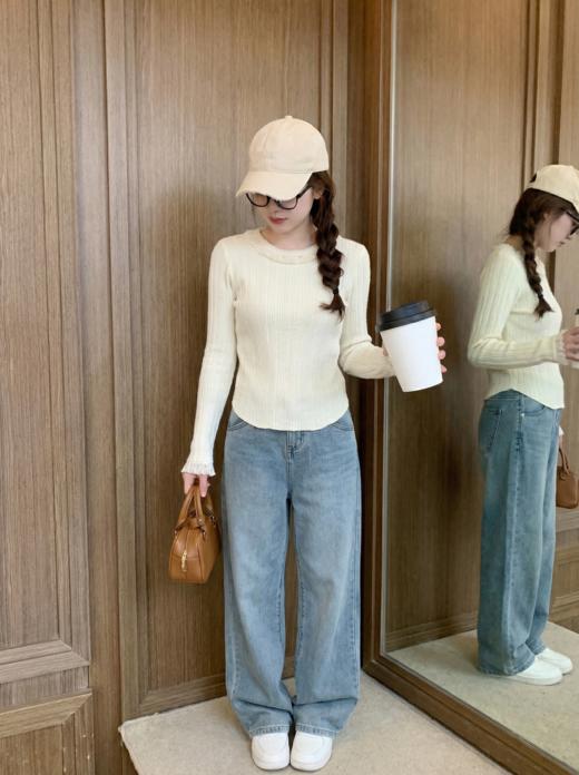 <曾小咸推荐>3.11现货秒杀 ！微信超特价！韩系蕾丝拼接针织衫 日常149.99 立减90 秒杀59.99！！ 商品图6