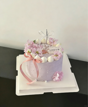 【38女神节】堇色绮梦节日A款蛋糕