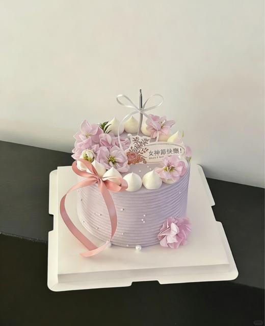 【38女神节】堇色绮梦节日A款蛋糕 商品图0