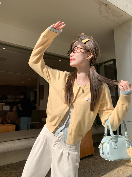 <曾小咸推荐>3.11现货秒杀 ！微信超特价！韩系假两件针织开衫 日常229.99 立减140 秒杀89.99！！ 商品图13